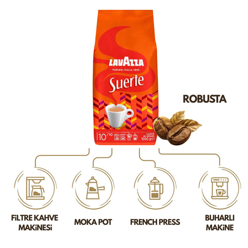 Crema e Aroma, Suerte 1 Kg Espresso Çekirdek Kahve Tanışma Paketi